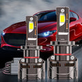 2pcs H4/9003 H7/H18 60000 Hours Ultra-Long Lifespan 58300LM LED Super Bright Front Bulbs 7500K 9006 9012/HIR2 Improves Night Driving Safety, 1000% Brightness Increase, External Driver