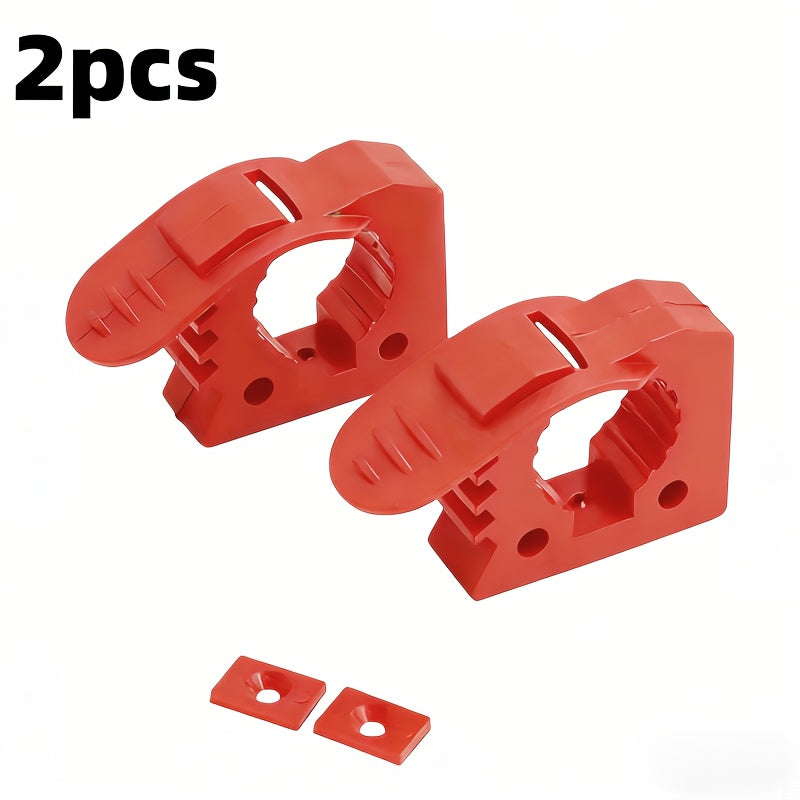 2/4-Pack Quick Fist Clamps, Synthetic Rubber Mounting Tool Equipment Clamps, for Off-Road Vehicles, ATV, UTV, Truck Parts Enhancement – Tool Organizer Clips, Outdoor Shovel Storage Mount