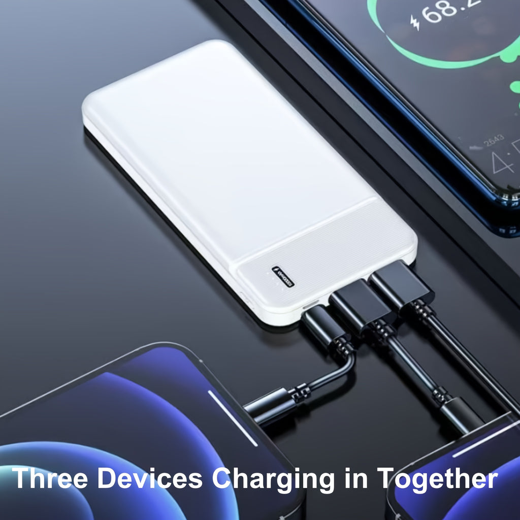 Portable Power Bank with a Capacity of 10000Mah, Featuring PD 22.5W And USB-C Input/Output, Suitable for Charging Smartphones, Smartwatches, Tablets, Heated Clothing, And More