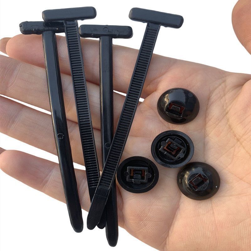 50 Durable Self-Locking Nylon Cable Ties with Black Plastic Zipper Head, High-Strength Heavy-Duty Resistant Buckle, Striped Texture Grip for Secure Locking, Auto Repair & Electrical Wiring Organization, Universal for Home, Office, Garden