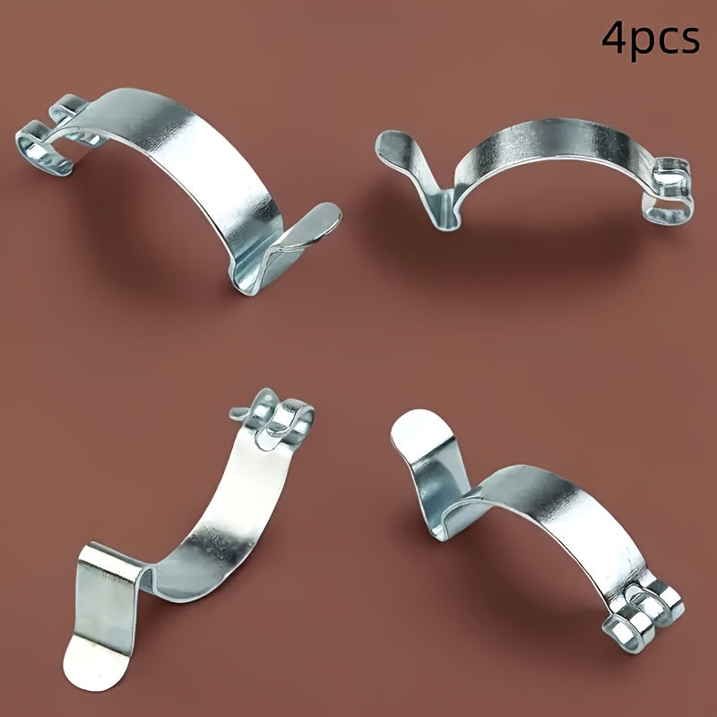 4 Pack Universal Air Filter Housing Clamp - Durable Metal Fastening Buckle, Secure External Box Connection for Other Vehicles