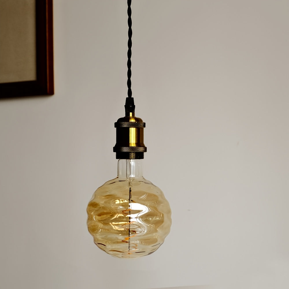 1PC, LED bulb special shape warm light LED bulb 120V 4W 2300K E26 dimmable amber glass gray glass suitable for home chandelier