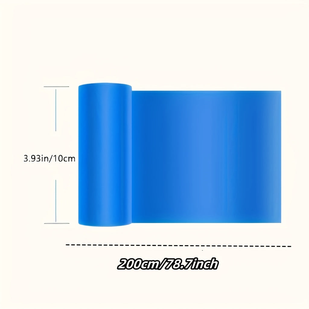 3.94英寸 X 78.74英寸 PE 聚乙烯胶带，防锈，强力抗老化，自粘密封胶，用于金属表面裂缝修复、工厂屋顶、屋顶裂缝密封（蓝色和灰色）