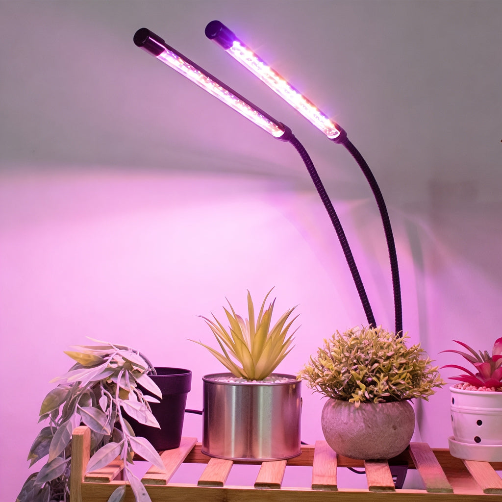 2灯管，植物补光灯，室内植物光照灯，LED全光谱。