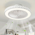 19" Low Profile Ceiling Fan with Remote, Modern Flush Mount Ceiling Fan, Dimmable LED with 3 Color Temperatures, 6-Speed Reversible Fan, for Bedroom, Living Room, Office, Indoor Use