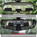 1 Universal HD Clip-On Wide Angle Rearview Mirror - Wide Field of View Design, Reduces Blind Spots - Fits All Vehicle Models, Enhances Driving Safety, Blind Spot Assist Mirror