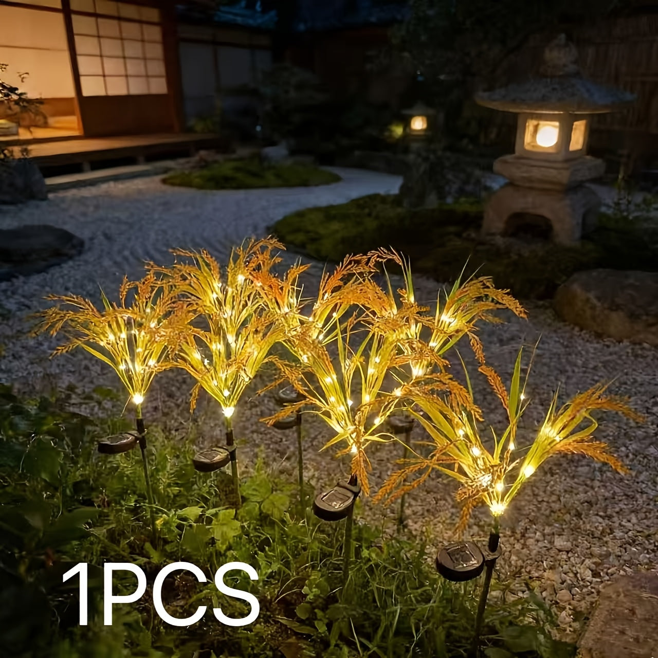 Solar Glowing Wheat Ear Light, Perfect for Field, Garden, Camping Decorative Ambient Light, Gift Giving