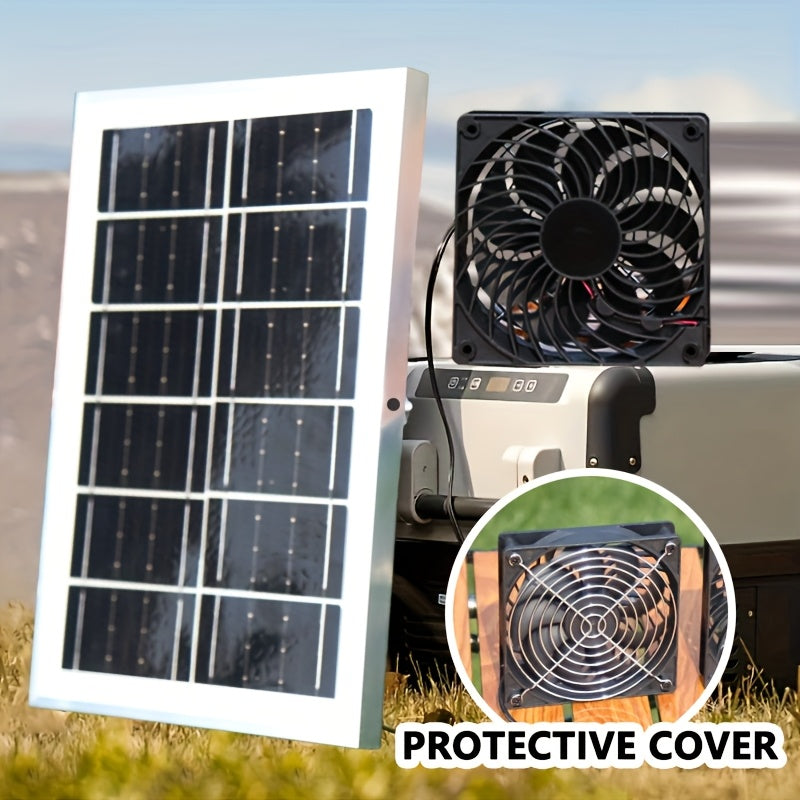 Greenhouse Plastic Film > Greenhouse Accessories > Greenhouse Ventilation Equipment, Solar Fan, Solar Exhaust Fan / Greenhouse Solar Fan / Solar Fan for Attic, Shed, Barn, Chicken Coop, Dog Kennel