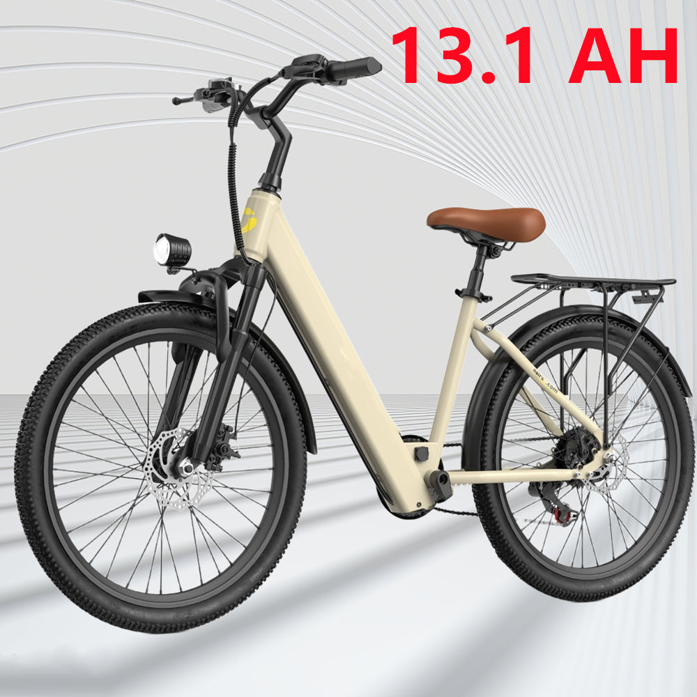 24英寸电动山地自行车 550W峰值功率 36V 13.1Ah电池 成人电动越野车 19.7英里/小时 成人电动自行车 35.5英里续航里程 成人电动摩托车自行车