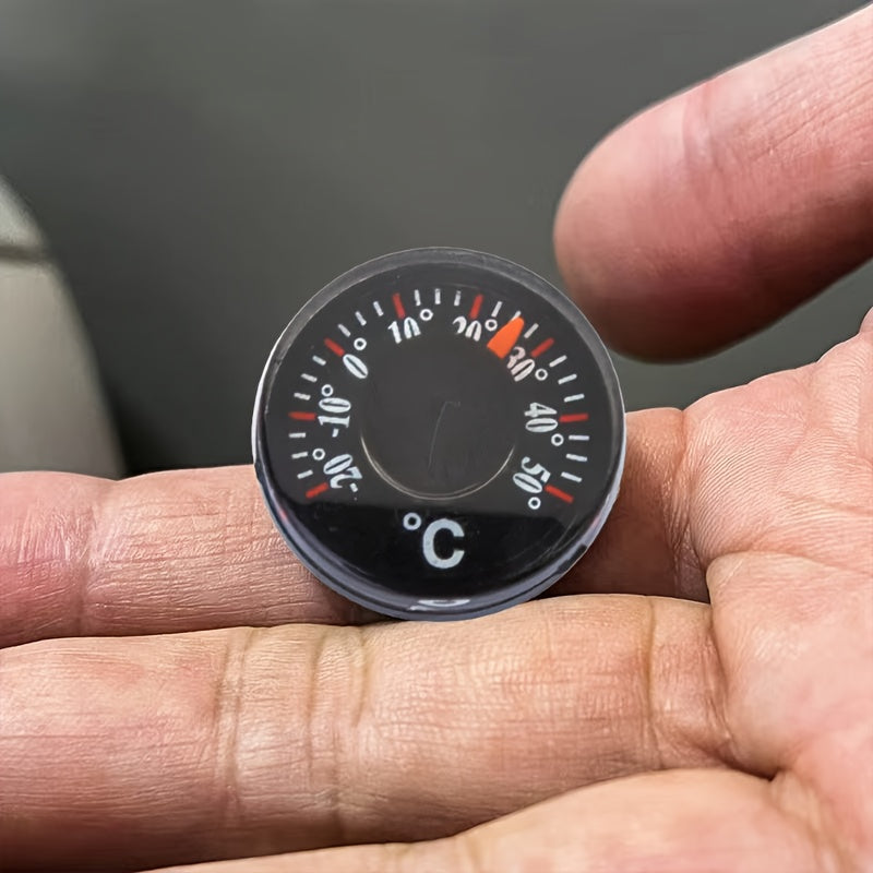 Mini Car Thermometer – No-Battery Dashboard Temperature Gauge, Easy Sticker Mounting, Battery-Free, Compact Auto Interior Decor, for Vehicle Cabin, Dashboard Decorative & Functional Accessory – For All Cars, Trucks, SUVs – Ideal Gift