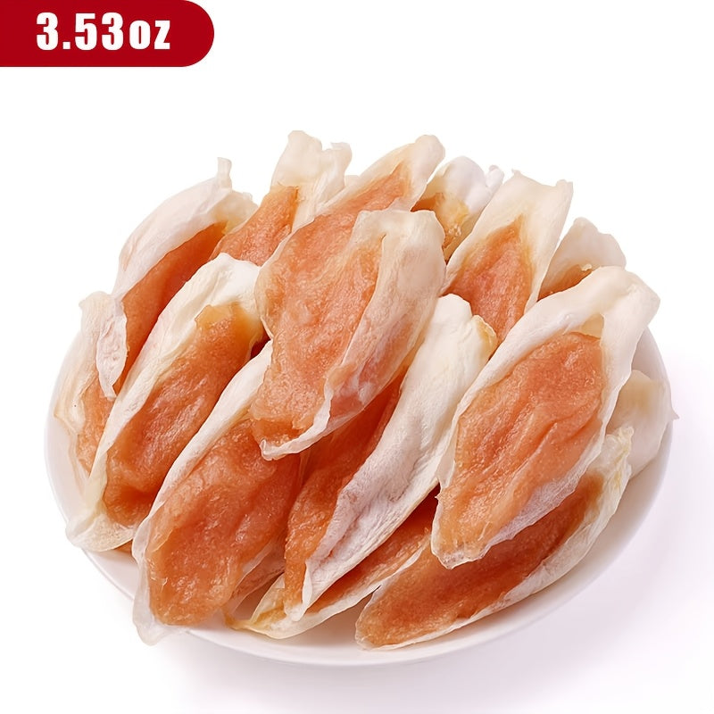 酥脆耐嚼兔耳雞肉雙拼，鎖住天然風味與口感，每一口都融合了酥脆與耐嚼，堪稱助燃能量、增進互動的絕佳零食，為愛寵提供每日高頻獎勵