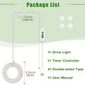 LED Full Spectrum Plant Light Strip, 5V USB Powered Indoor Grow Light, Sunlike Hydroponic Supplement Lamp, 4/8/12H Timer, 5 Dimmable Levels, Red Blue UV/IR Light, Ideal for Greenhouse Tent, Vegetable, Flower