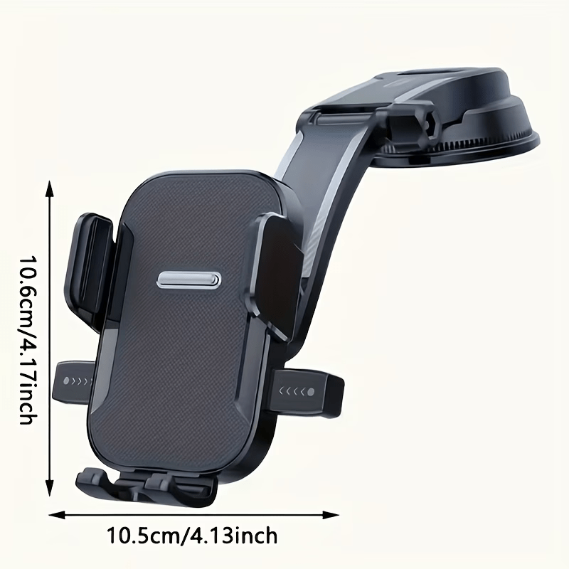 [Super Strong Suction Car Phone Mount] Heavy-Duty Ultra-Strong Suction Cup Dashboard Car Phone Holder, Compatible with iPhone & All Smartphones