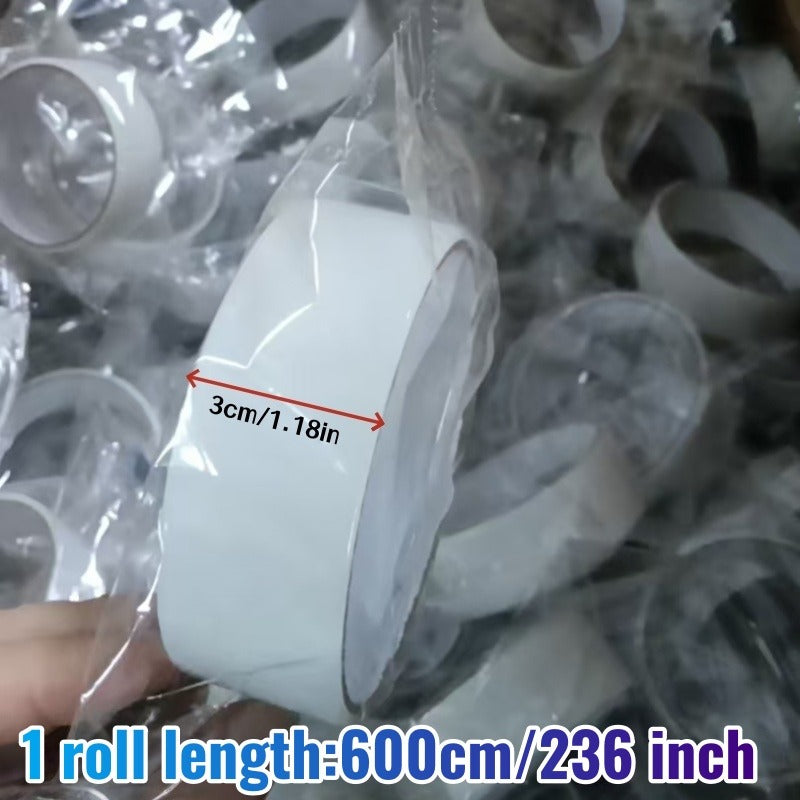1卷600CM冬季漏风密封胶带，1.18英寸宽度，强粘附窗户隔热膜 - 防风，防水，无痕密封条，高粘度为冬季保暖提供保护