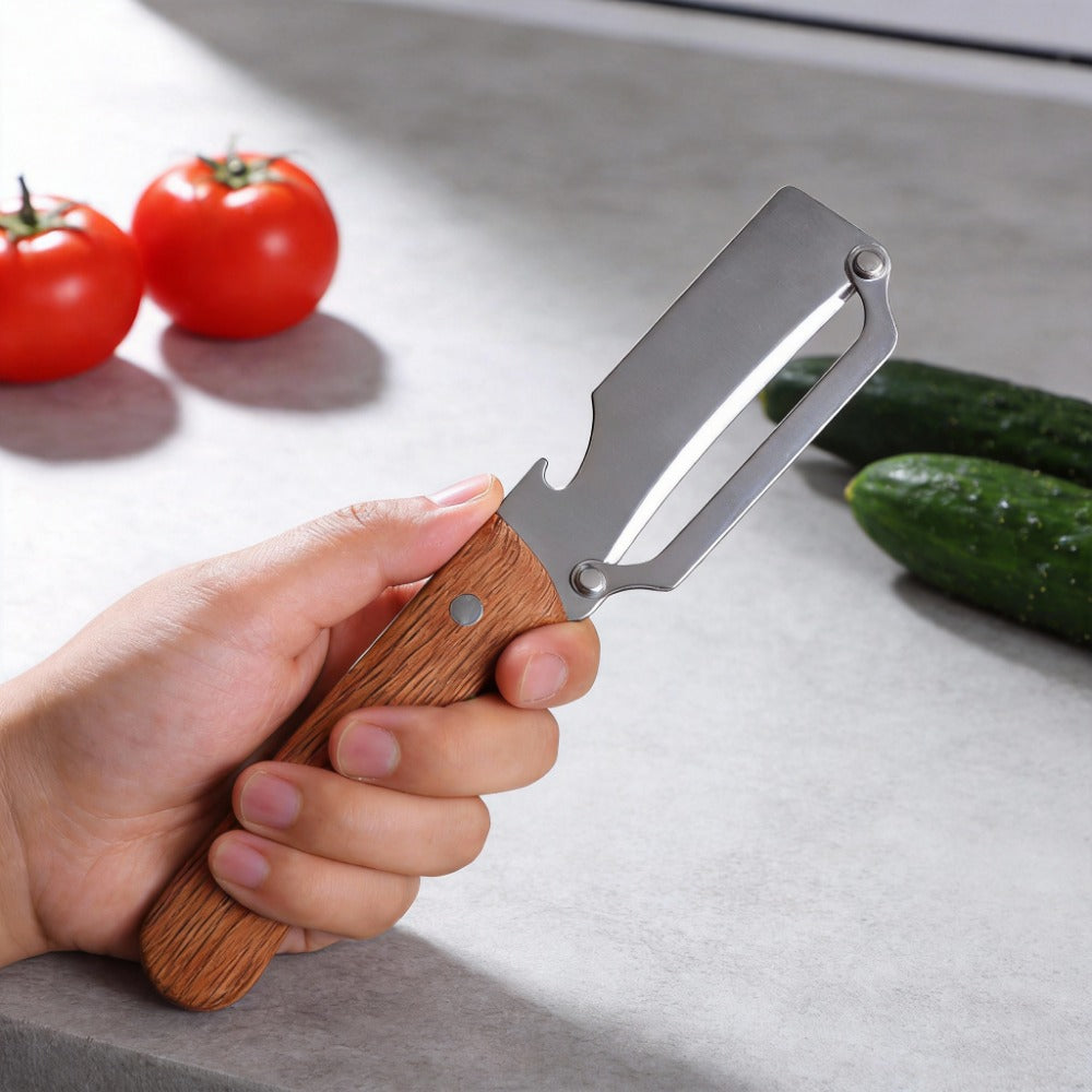 2Pcs Kitchen Grater Peeler, Multifunctional Vegetable Fruit Shredder with Stainless Steel Blades, Efficient Household Cooking Gadgets, Perfect Holiday Gift Choice