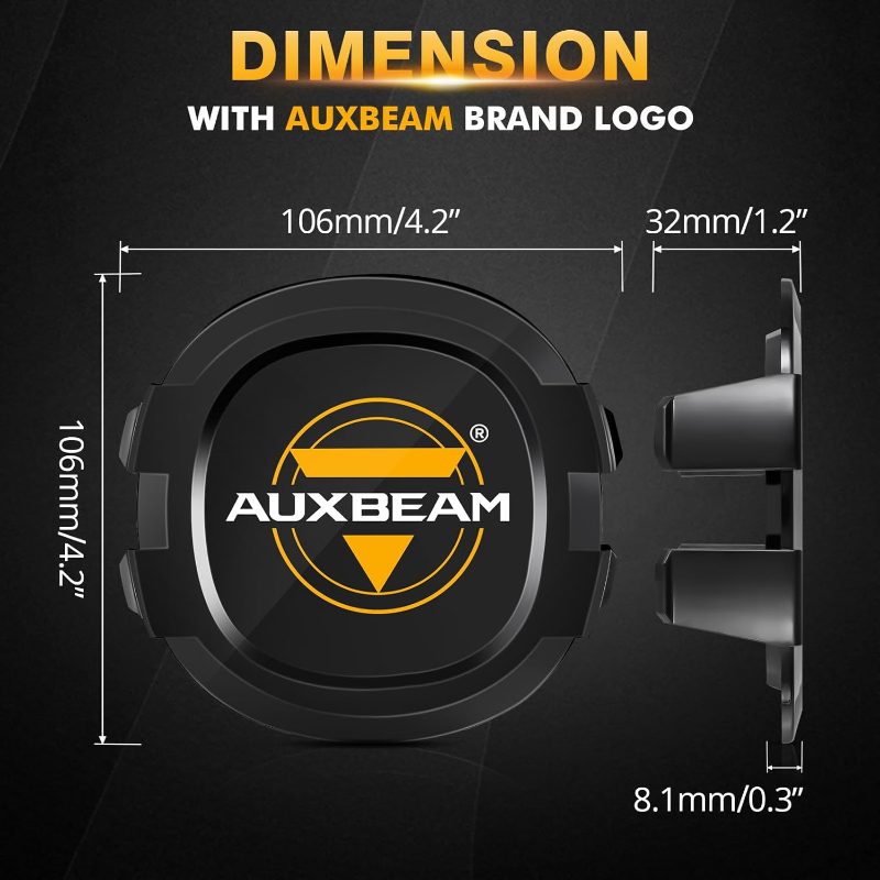 P4 Series 4 Inch Round Light Cover Black Lens Protective Cap Offroad Light Bar Cap Driving Fog Light LED Bulb Cover 2 Pack