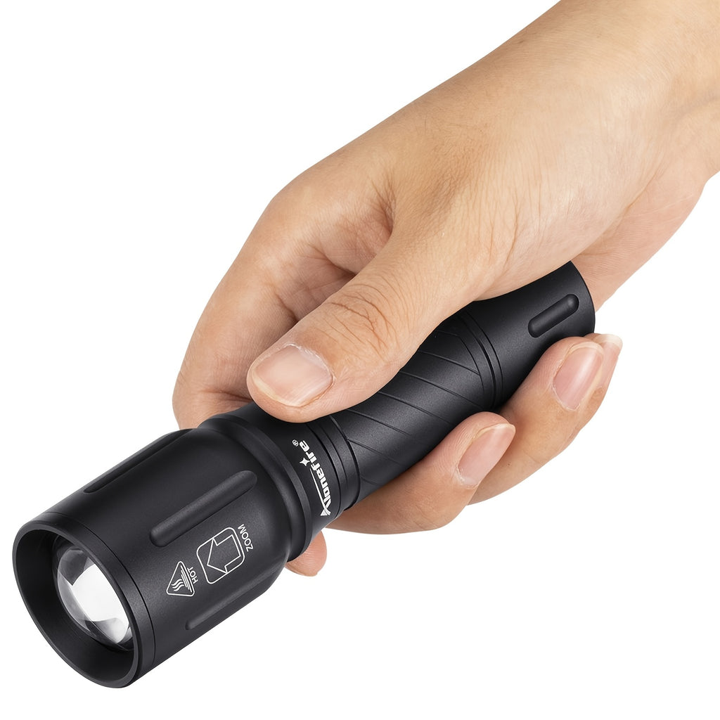 Alonefire X97 4-in-1 RGB LED Multi-Color Flashlight White/Blue/Green/Red Light Zoom Flashlight High Power Outdoor Hunting Photography Selfie Fill Light Portable Fishing Hiking Camping Light