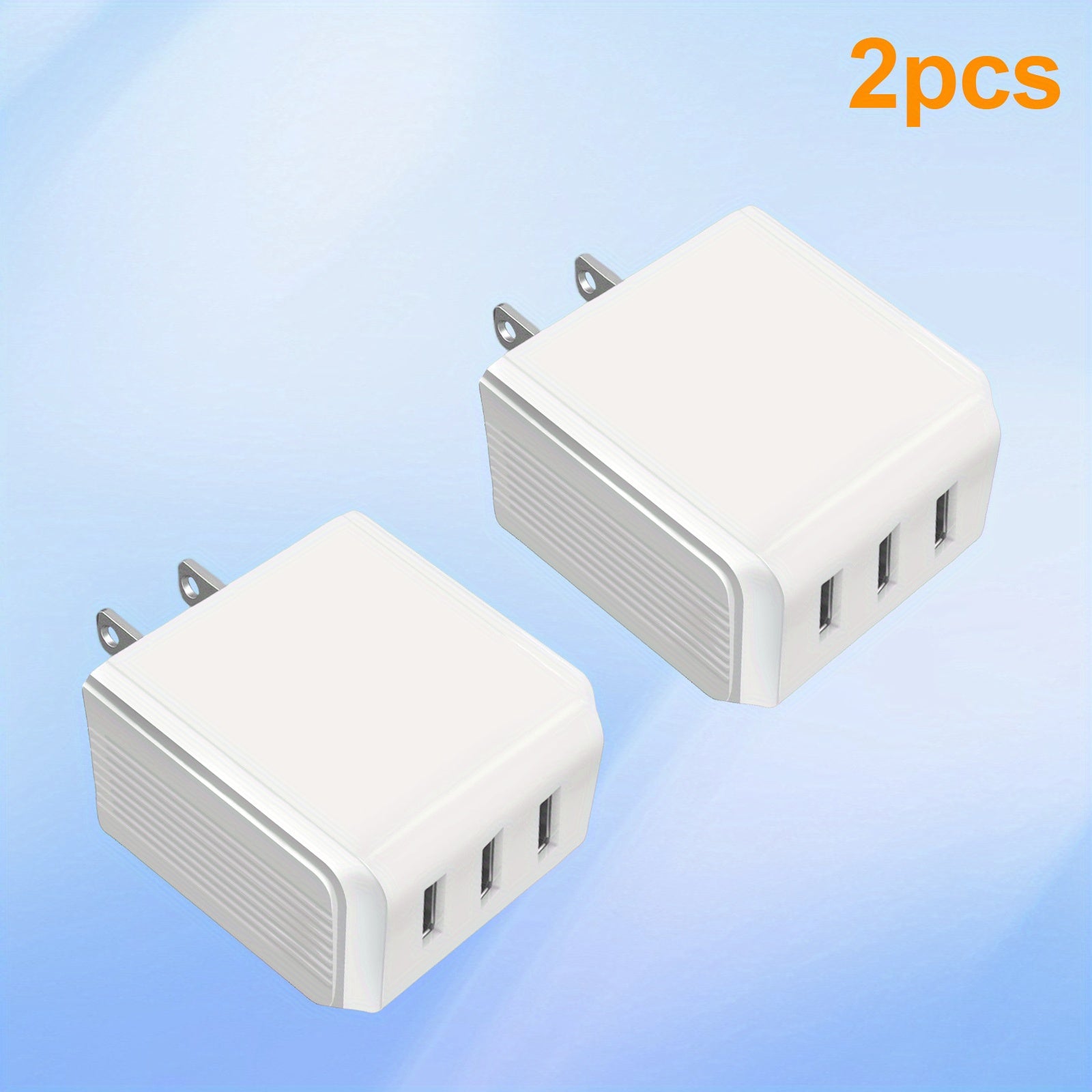 USB Charger Cube, Wall Charger Plug, 3-Muti Port USB Adapter Power Plug Charging Station Box Base for I Phone 15 14 13 12 Pro Max Mini SE 11 Pro Max/ X/ 8/ 7