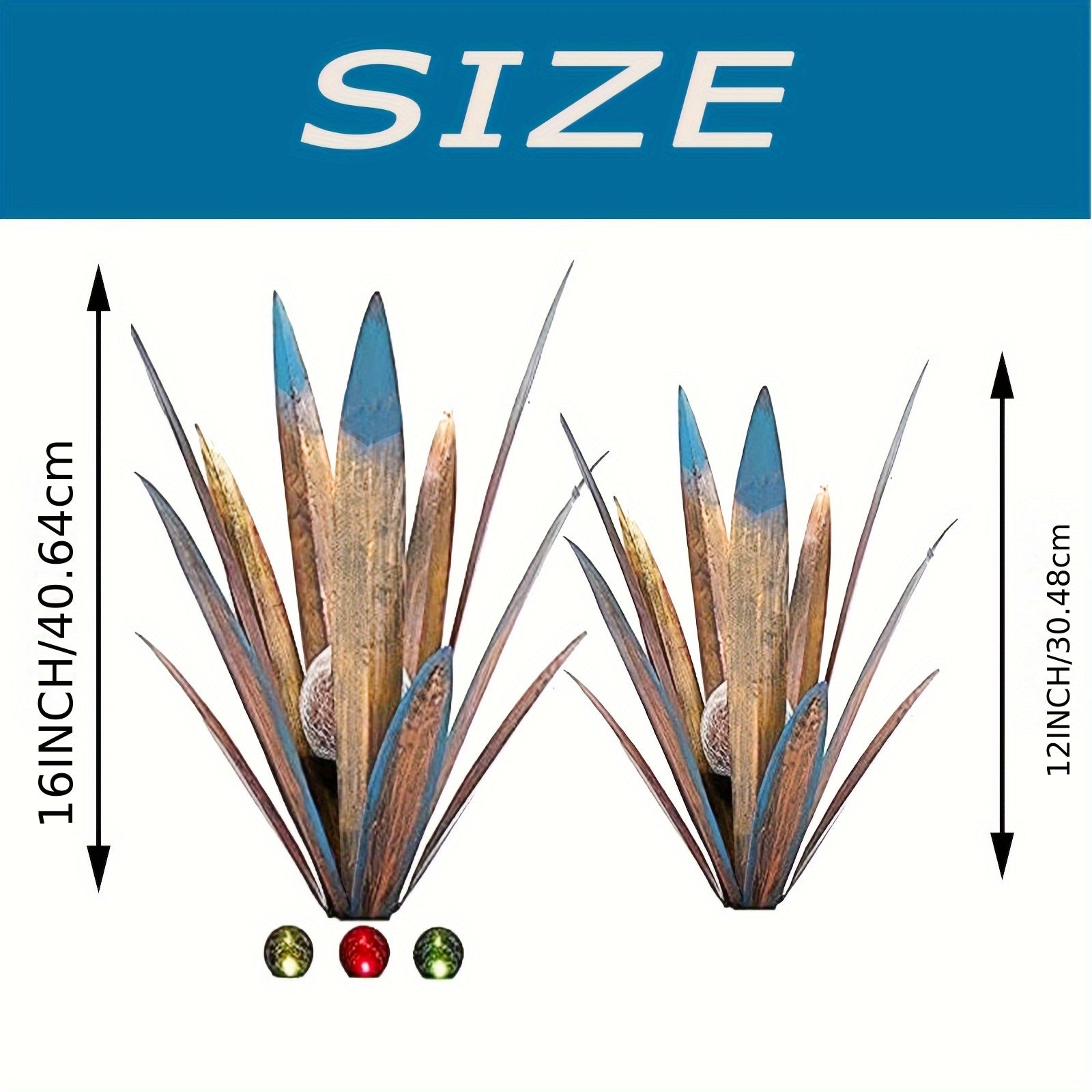 Outdoor Metal Fairy Grass Solar Light Set, 2-Piece, Suitable for Plants and Home Decoration, Perfect for Courtyard and Autumn Outdoor Decoration, Includes One Large Light and One Small Light, Suitable for Lawn Decoration