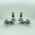 4-Pack LED H4 3030 12-SMD Headlight Bulb Set - Includes High Beam and Low Beam, Cool White Light, Suitable for Trucks and Motorcycles, Voltage 12V-24V