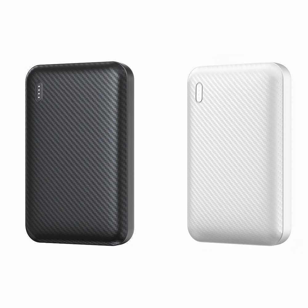 Super compact mini power bank charger 5000mAh, super mini 5V 2A high-density battery pack mobile phone charger, suitable for heating clothes, mobile phones, tablets, smart watches, etc. Gift choice for men and women