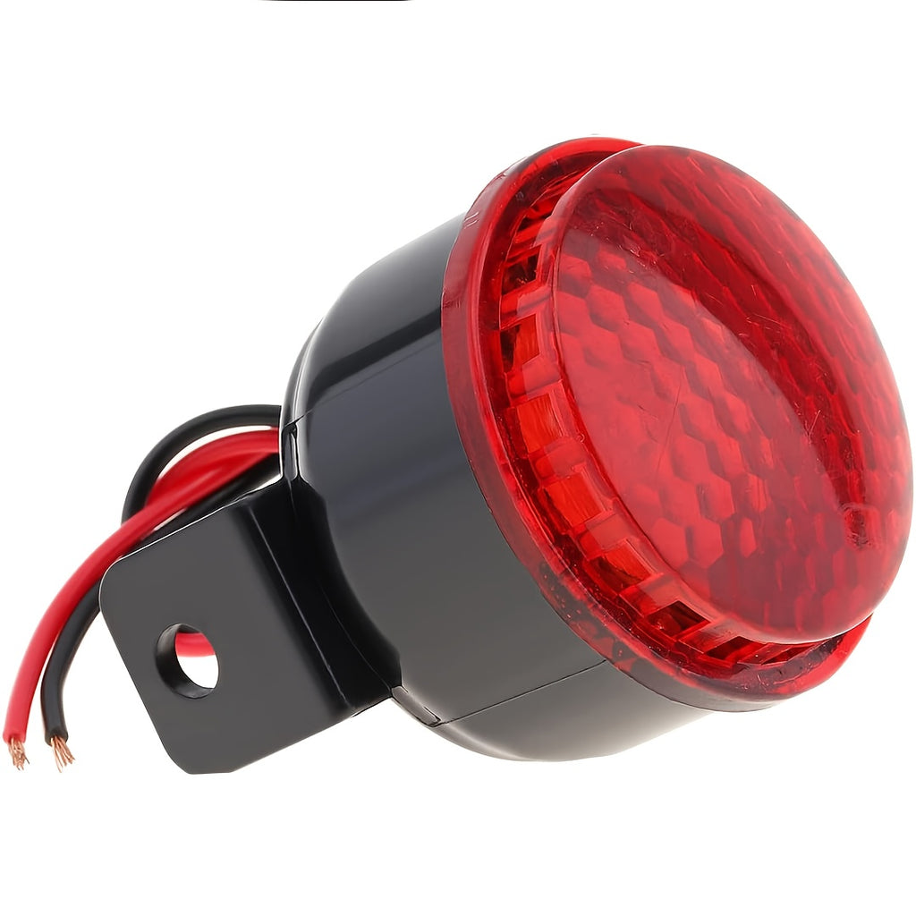 Car Truck Reverse Buzzer Horn with Light, 12V/24V. Backup Beep Sound Horn with Warning Flashing Light, Suitable for Auto Modification, Trucks, Lorries, Construction Vehicles Reverse Horn, High Decibel Sound Alarm