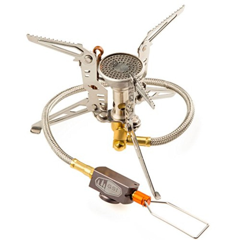 Pinnacle 4-Season Camping Stove Remote Canister High-Efficiency All-Season Backpacking Stove | 9,820 Btu/H, Iron Material, No Fuel Needed, No Ignition Function