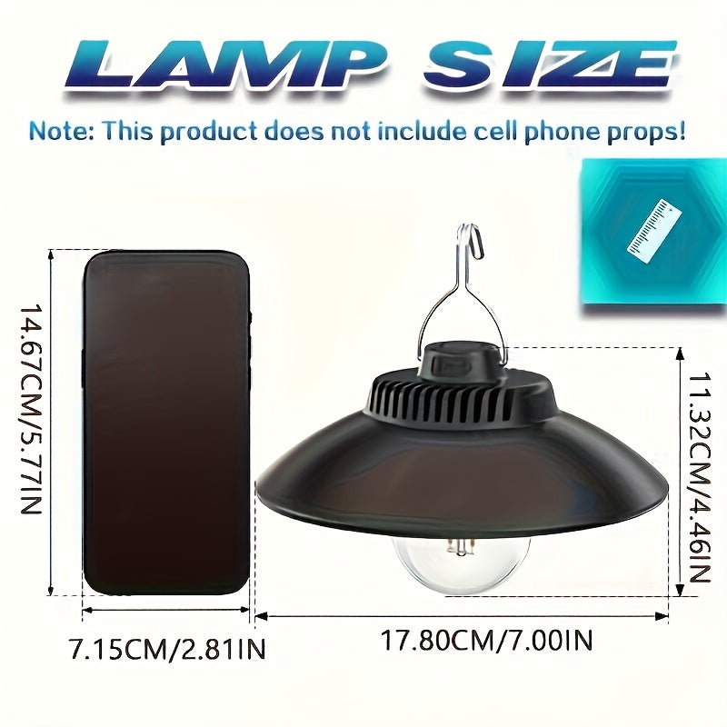 1 USB rechargeable tent light, 2-mode hanging bulb light, portable camping lantern, outdoor LED work light with hook design, emergency lighting, vintage tent light, suitable for hiking, fishing, barbecue, camping, daily use