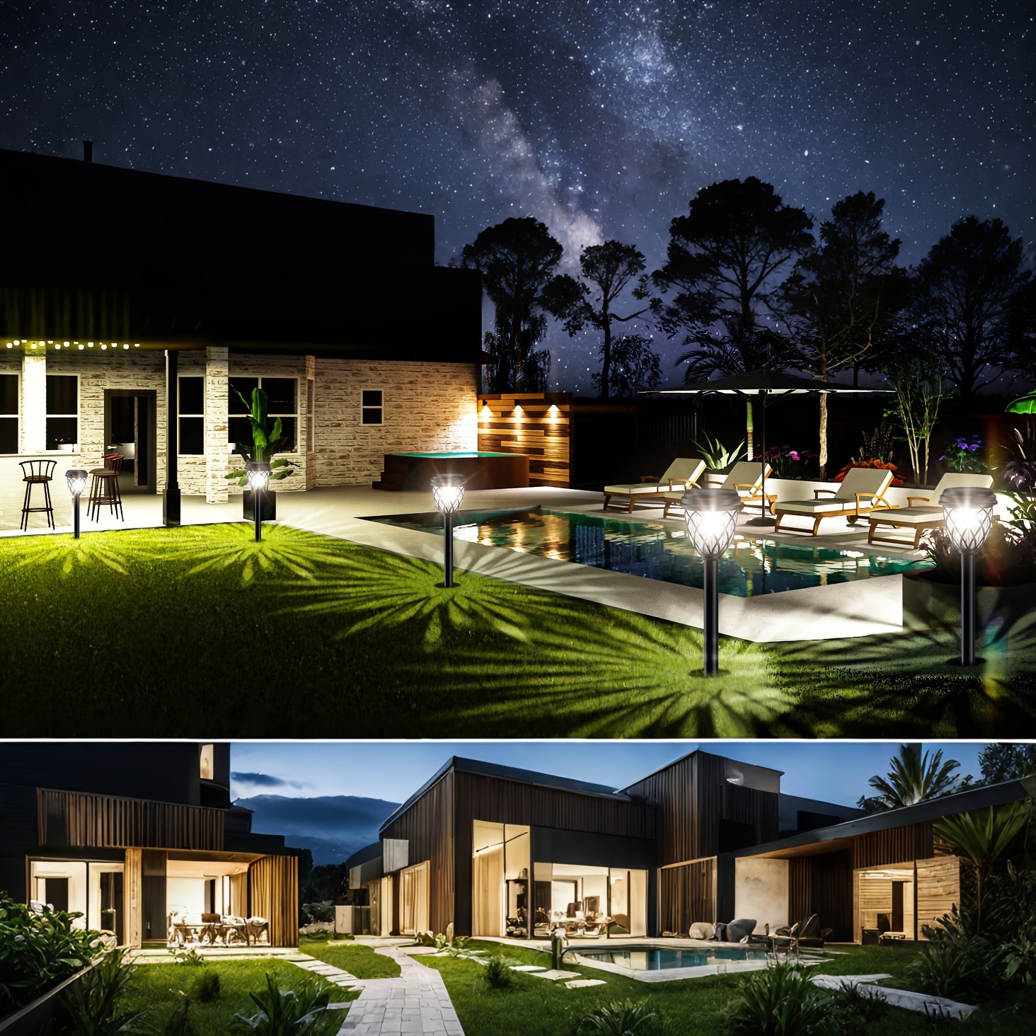6/10 Pack Solar LED Garden Ground Insert Light - IP44 Waterproof, Creative Cross Grid Design, Durable Polypropylene Material, Easy to Install, Suitable for Garden, Courtyard, Patio, Outdoor and Landscape Lighting