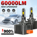 2-Pack LED Car Bulbs D1S D2S D3S D4S D8S | 270W 60000Lm Canbus Error-Free High Power Super Bright Headlight Bulbs Plug-and-Play Fast Heat Dissipation Long Life, Aluminum, 6000 Kelvin, No Battery