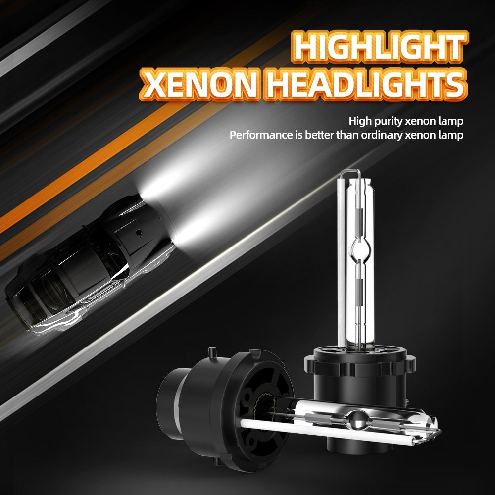 2-Pack Super Bright D2S LED Car Headlight Set, Providing 550% Increase in Illumination Distance, Cool White Color Temperature 6000K, Compatible with 12-24V Vehicles, Easy to Install with High Stability