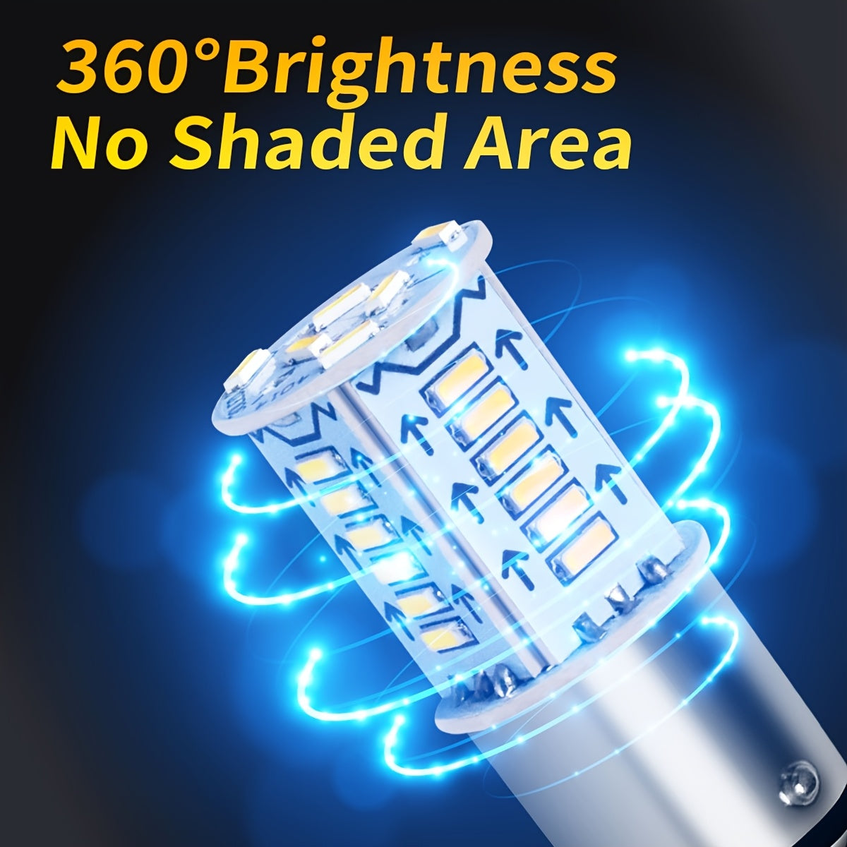 4 Pack High Brightness Red Yellow White LED Car Bulb 1157 Bay15D P21/5W S25 G18 with 30 Pieces 4014 LED Beads, Suitable for Automotive LED Bulb 12V, Battery Not Included