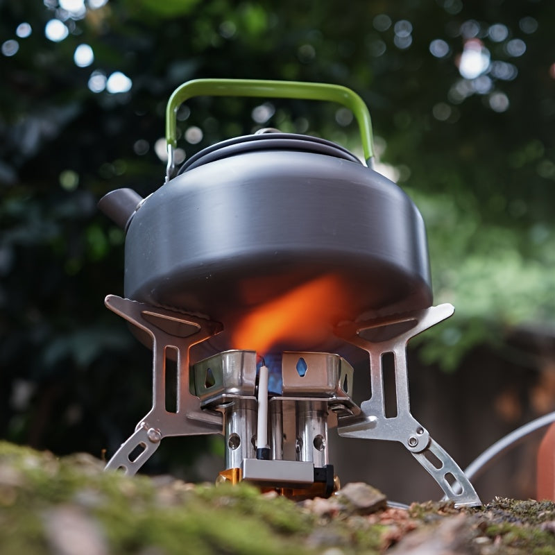 Stainless Steel Portable Camping Stove – Windproof, Foldable Design with Storage Case – Ideal for Hiking, Fishing and Picnic