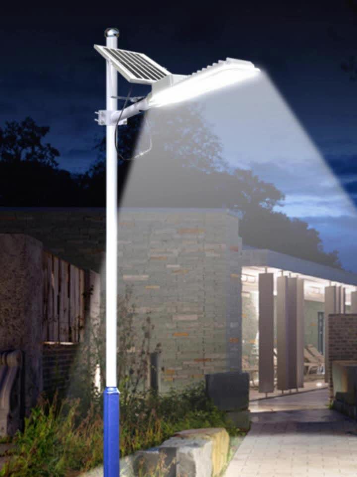 Solar Street Light - with Remote Control, 5000mAh Battery, 252 High-Brightness LED Beads, Outdoor Garden Sunroom, Porch and Courtyard Wall Light, Solar Street Light, High Power Illumination, Wall-Mounted Exterior Wall Light