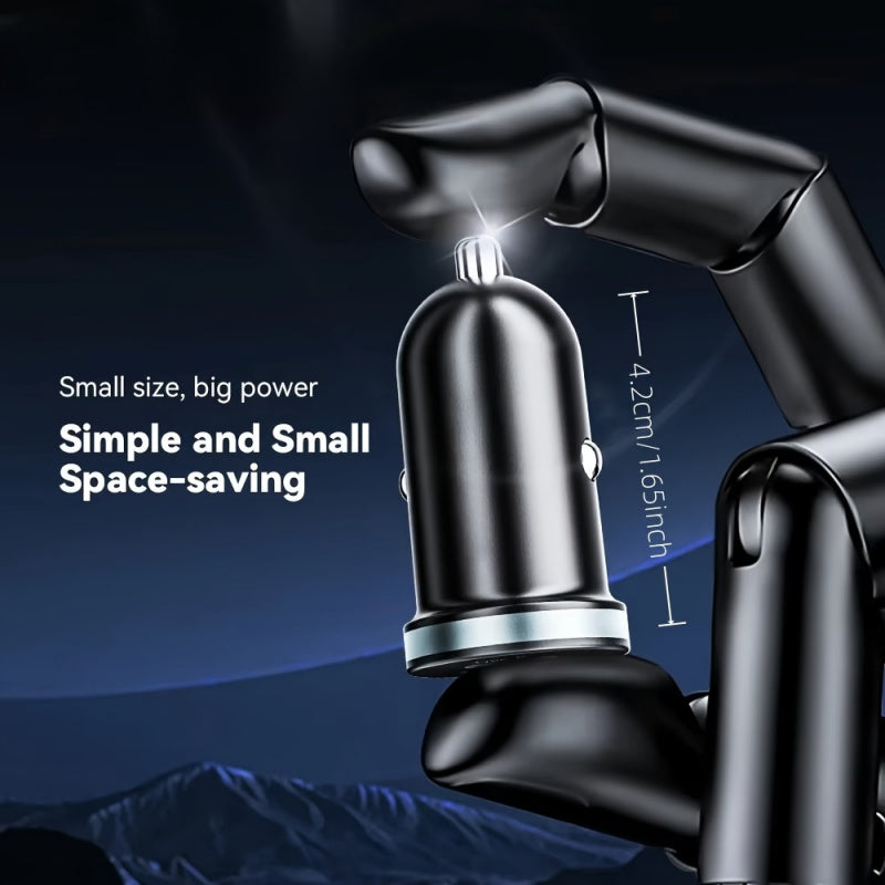 New 30W Super Fast Car Charger - Dual Port USB-C PD3.0/QC3.0 Adapter, Compatible with Iphone 16/15/14/13, Samsung S25, Ipad, And Android Devices (35 Minutes Quick Charge), Easter Gift, Fast Charging Adapter, Charger, Dual-Port Layout