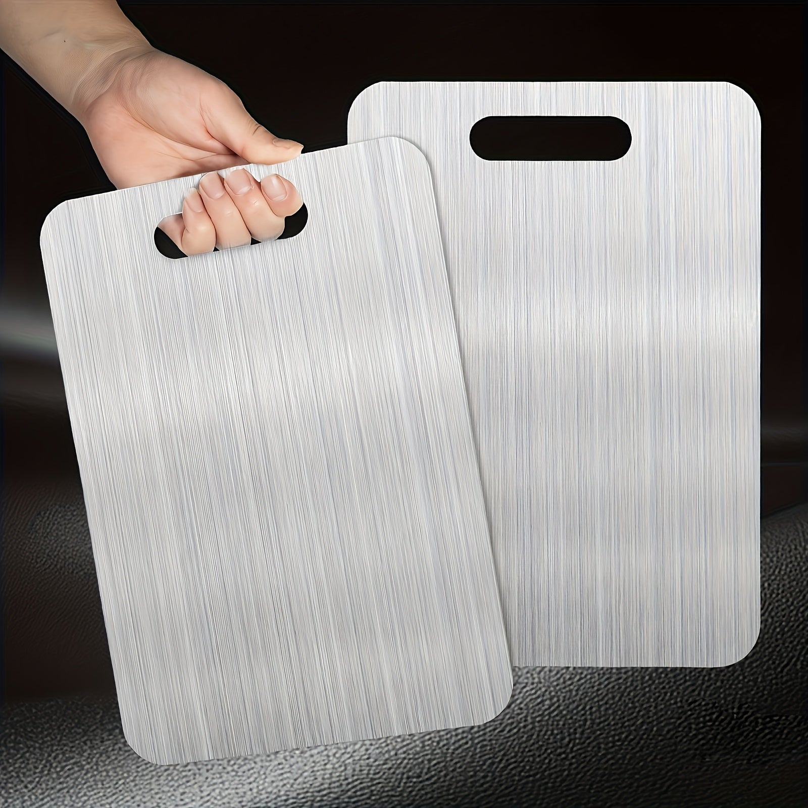 3-Pack Ultra-Durable Cutting Board – 3/2/1 Pieces Optional, Corrosion-Resistant Stainless Steel – Perfect for Meat, Vegetables &amp; Fruit – Dishwasher Safe, Portable for Indoor &amp; Outdoor Use – Essential Kitchen Tool for Home