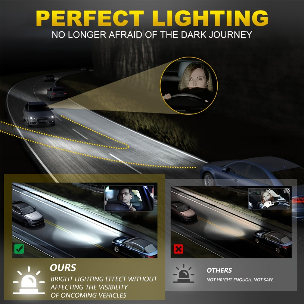 H4 H7 LED Car Headlights Plug-and-Play High Power H11 H8 H9 9005 HB3 Light Bulbs