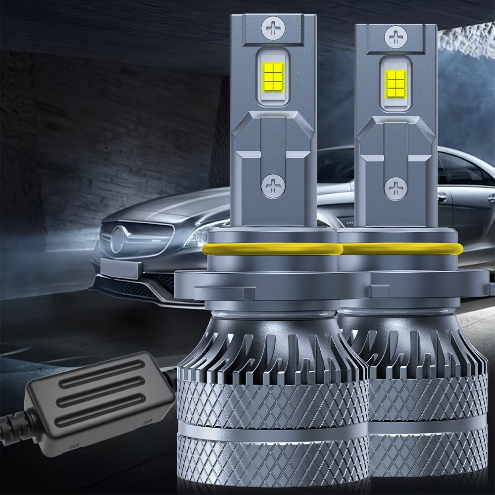 2-Pack O193 H11 LED Headlight Bulbs H11 Super Bright LED Headlights 800W High Power 6500K Color Temperature Compatible with H1, H4, H7 Sockets Improves Night Driving Safety 800% Brightness Increase Fits HB3, 9005, HB4, 9006, HIR2