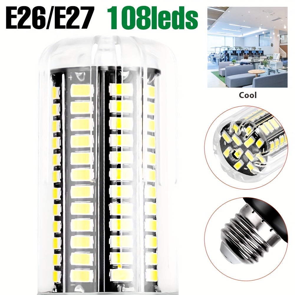 LED corn bulb E14 small screw base spotlight AC85-265V ceiling chandelier built-in bulb E27/E26 universal indoor bright eye-protection flicker-free candle light B22 home use 220V bedroom living room office study downlight 110V bathroom
