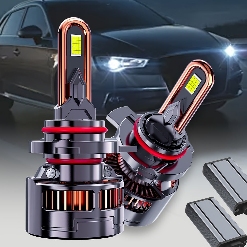 2-Pack H4 LED Car Headlight Bulbs | 60,000 Lumens, 280W, Compatible with H1, H4/9003/HB2, H7/H18, H11/H9/H8, 9005/HB3, 9006/HB4