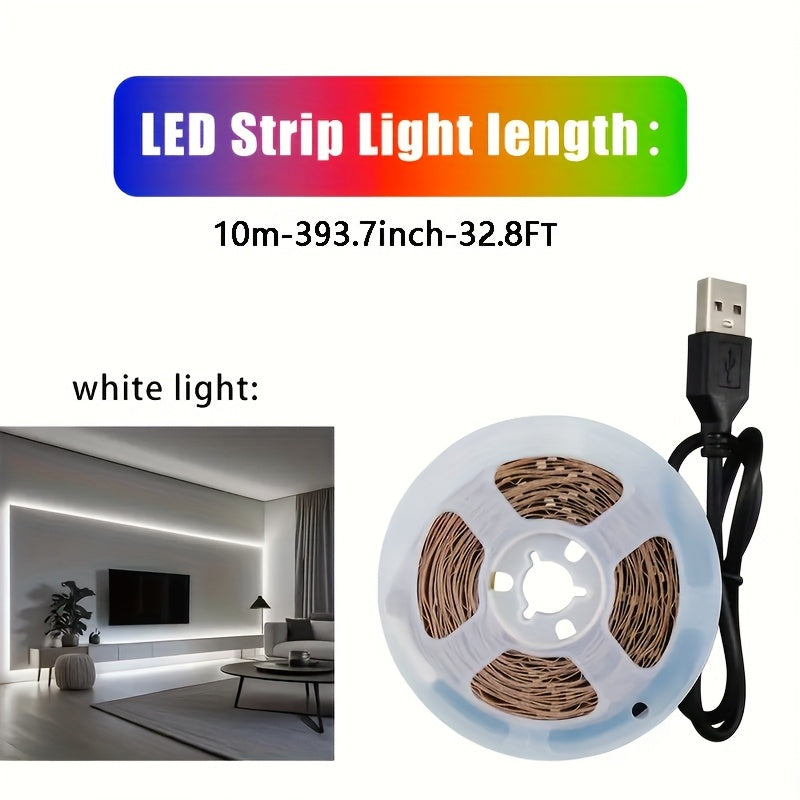 USB灯条 DC5V 明亮的柔性LED灯带 带自粘 SMD2835 可任意裁剪 可做装饰 照明