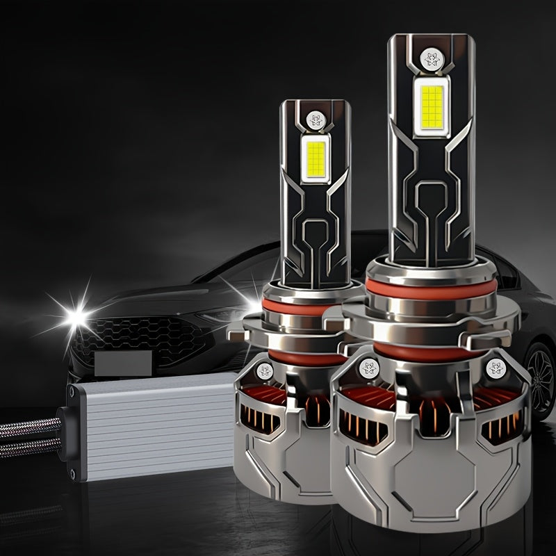 2-Pack Canbus LED Car Bulbs | Compatible with H1 H4 H7 9005/HB3 9006/HB4 H11 Headlights, 55800LM Brightness, High-Intensity 9570 CSP Chips, 300W+ White Light, Suitable for High Beam, Low Beam, Fog Light