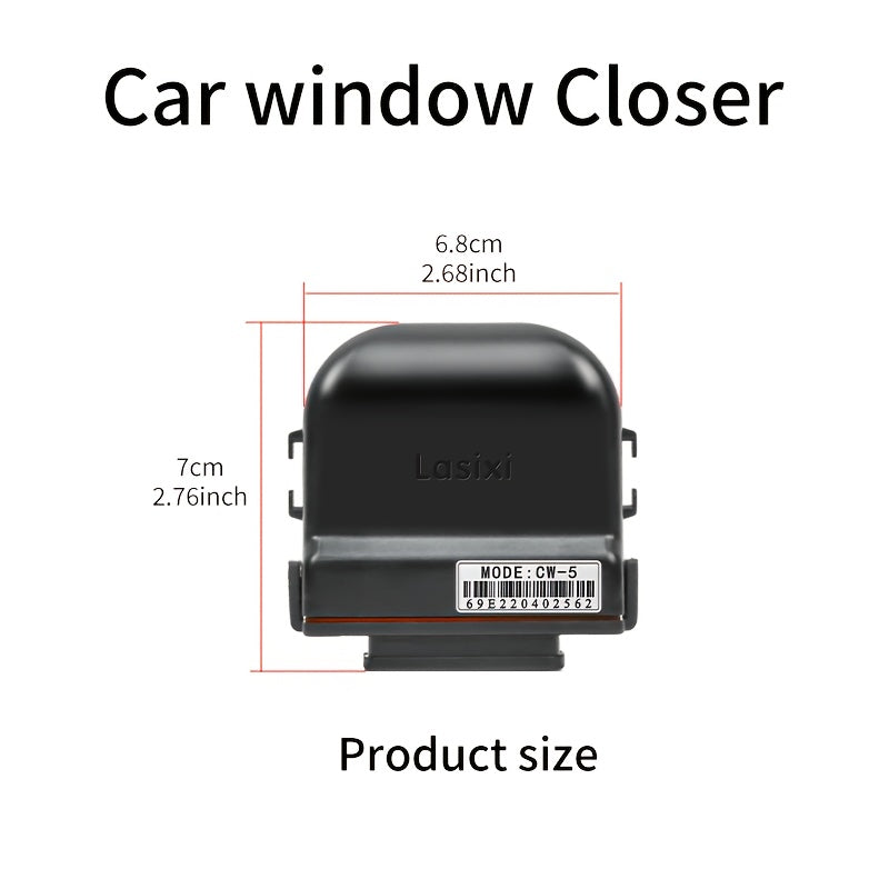 Lasixi 12V Car Power Window Regulator with Auto Close Lock - Universal Fit for All Models, Hardwired Installation, 4 Doors