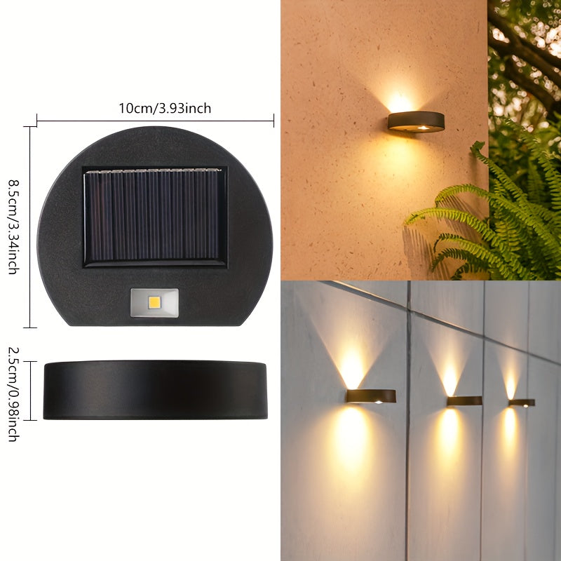 KEWEN New Solar Round Wall Light, Simple and Easy-to-Use Design, Equipped with LED Smart Sensor Light Control Function, Providing You with an Intelligent Lighting Experience.