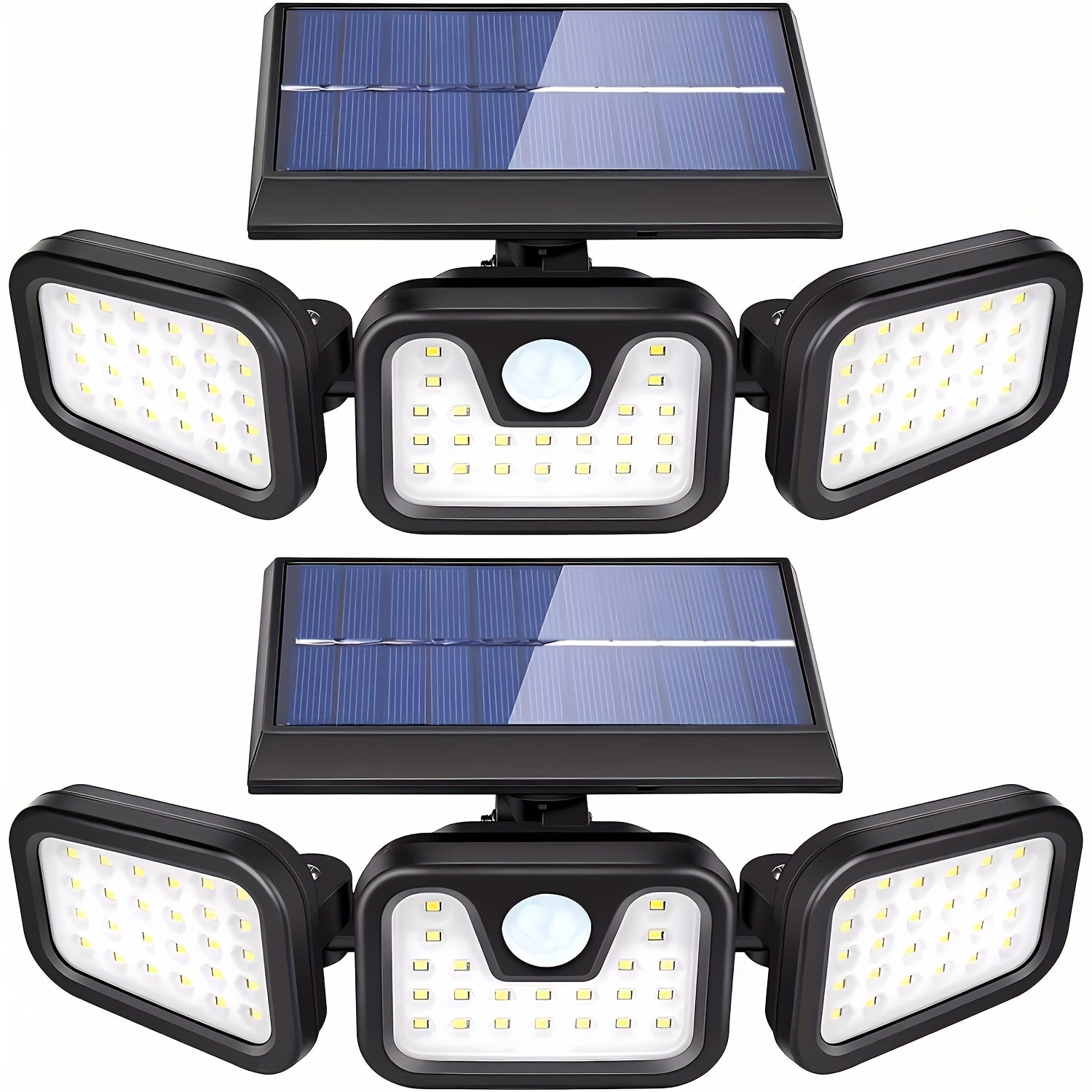 B B BRIGHT Solar Lighting Street Light, Three-Side Lighting Multi-Head Sensor Light, Wireless Street Light, High-Power Rural Courtyard Light, Outdoor Wall Light, Solar Street Light, PIR Motion Sensor, Perfect for Corridors, Rural Courtyards, Villas