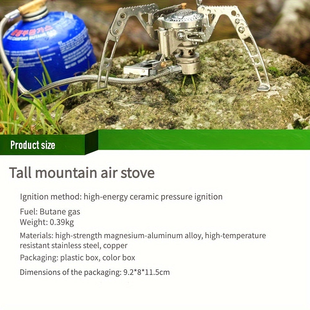 High-Performance Camping Alpine Stove - High-Strength Lightweight Design, Compact Foldable for Easy Portability, High Heat Output & Wind Resistance, Especially Suitable for High Altitudes - Universal Outdoor Stove for Picnic
