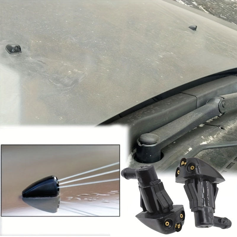 One Black Auto Part Plastic Wiper Nozzle 3-Hole Car Windshield Nozzle Auto Accessory Windshield Cleaning Nozzle