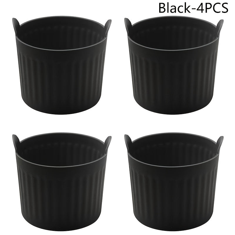 Air Fryer & Steamer Non-stick Baking Molds, Easy Release for Egg & Cupcake, Reusable & Dishwasher Safe, Ideal for Muffins, Puddings and Healthy Meals/