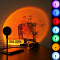 Colorful Sunset Light, LED Projection Light, USB Light, Indoor Holiday Decorative Light, Suitable for Walls, Ceilings, Photography Background Walls, Multicolor Adjustable, Bedroom Night Light, Christmas, Birthday Gift Goodie