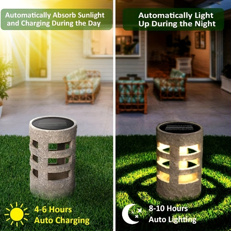 Solar Outdoor Garden LED Path Light, Suitable for Courtyard, Patio, Landscape, Flower Pot, Path Decoration (2/4/6/8-Piece Set)